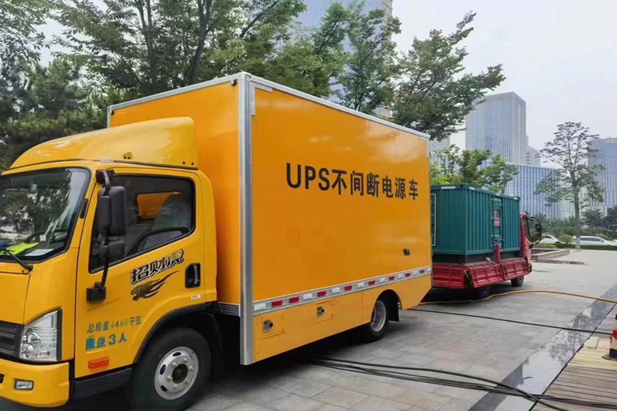 涞水发电机租赁施工现场